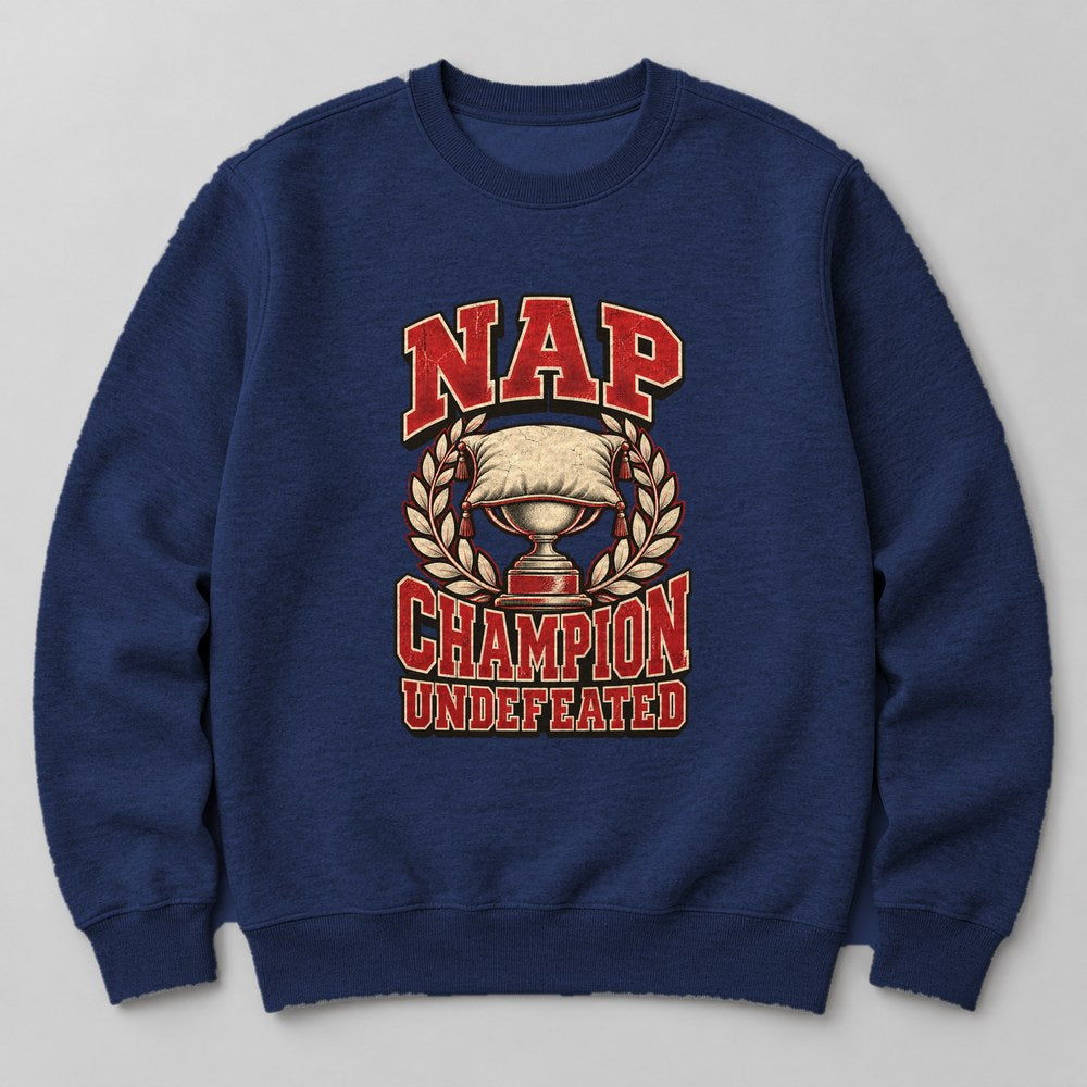 Nap Champion Undefeated Sweatshirt in Navy