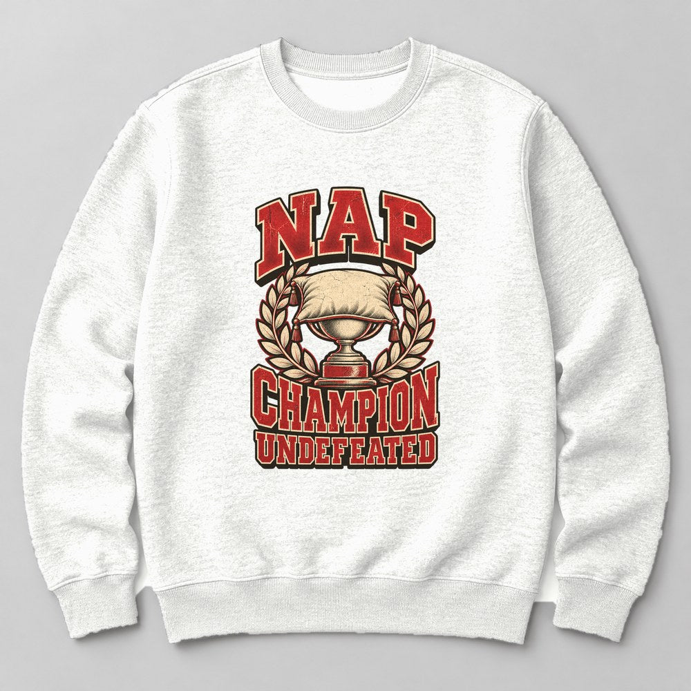 Nap Champion Undefeated Sweatshirt in White