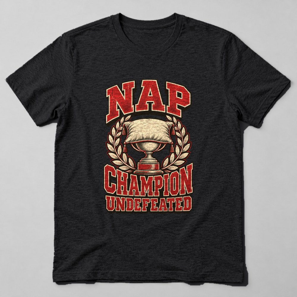 Nap Champion Undefeated T-Shirt in Black
