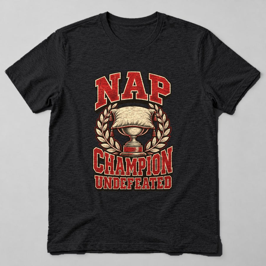 Nap Champion Undefeated T-Shirt in Black