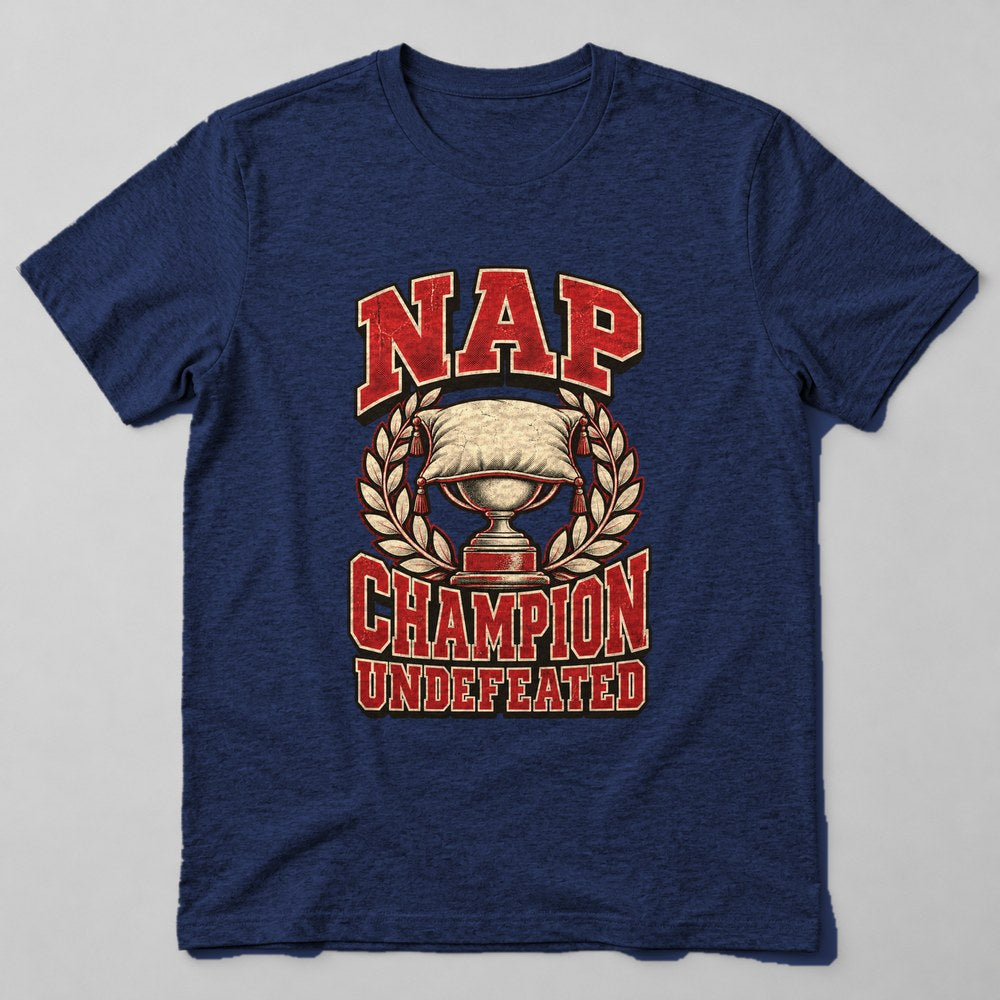 Nap Champion Undefeated T-Shirt in Navy