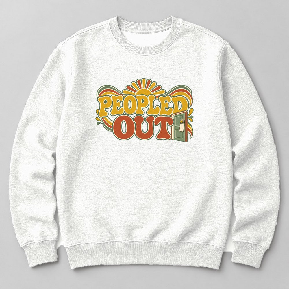 Peopled Out Sweatshirt in White