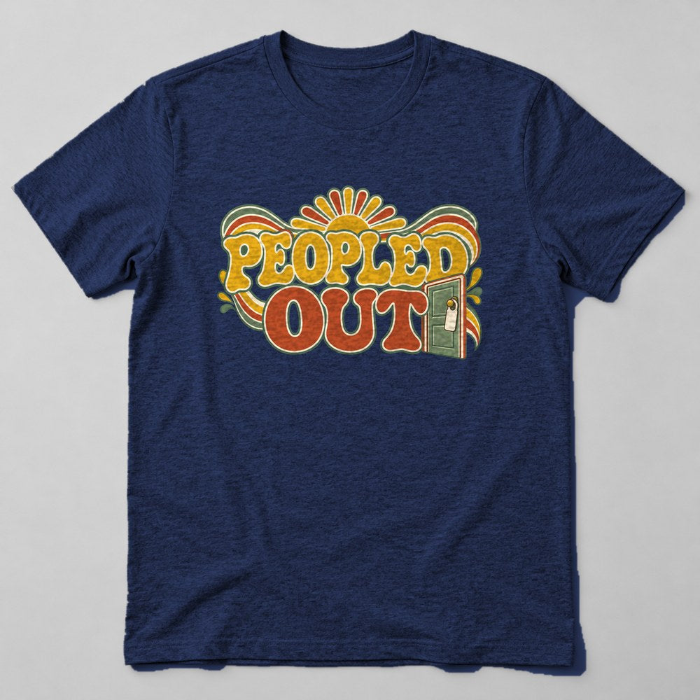 Peopled Out T-Shirt in Navy