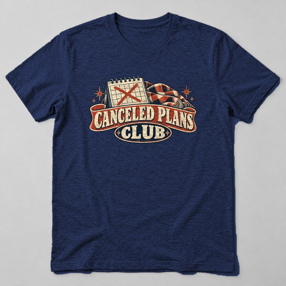 Canceled Plans Club T-Shirt in Navy