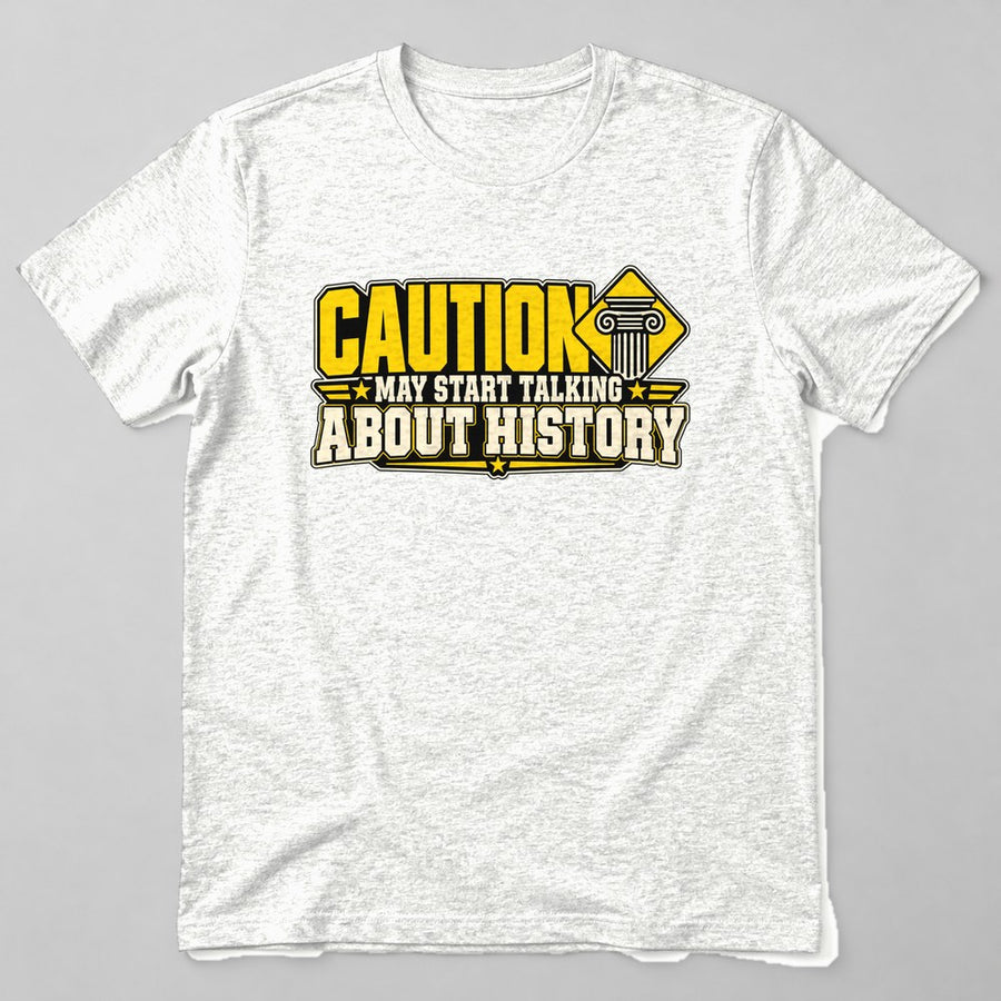 May Start Talking About History t-shirt in White