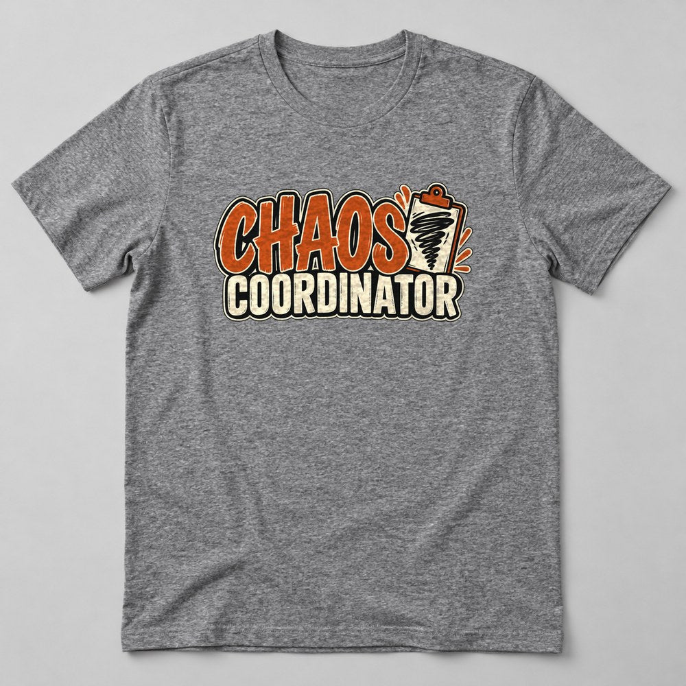 Chaos Coordinator T-Shirt in Heather Grey