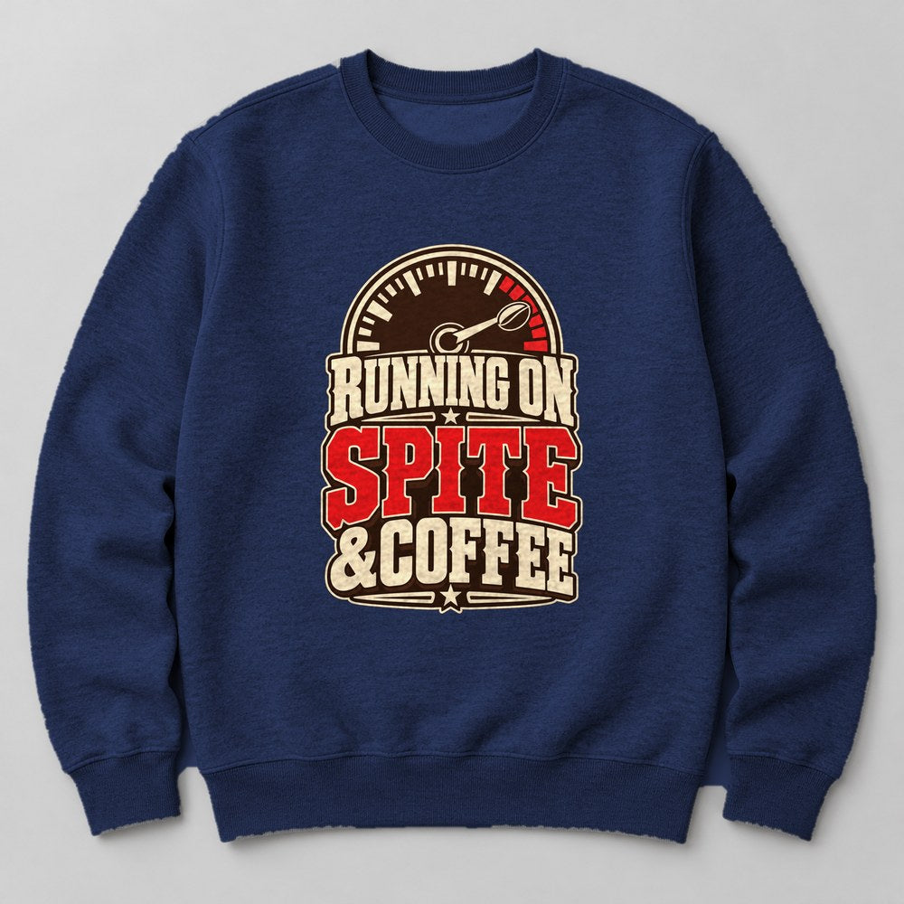 Running on Spite & Coffee Sweatshirt in Navy
