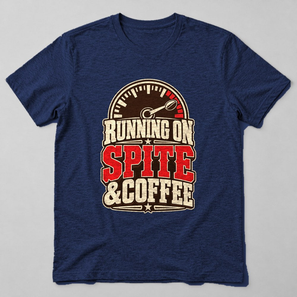 Running on Spite & Coffee T-Shirt in Navy