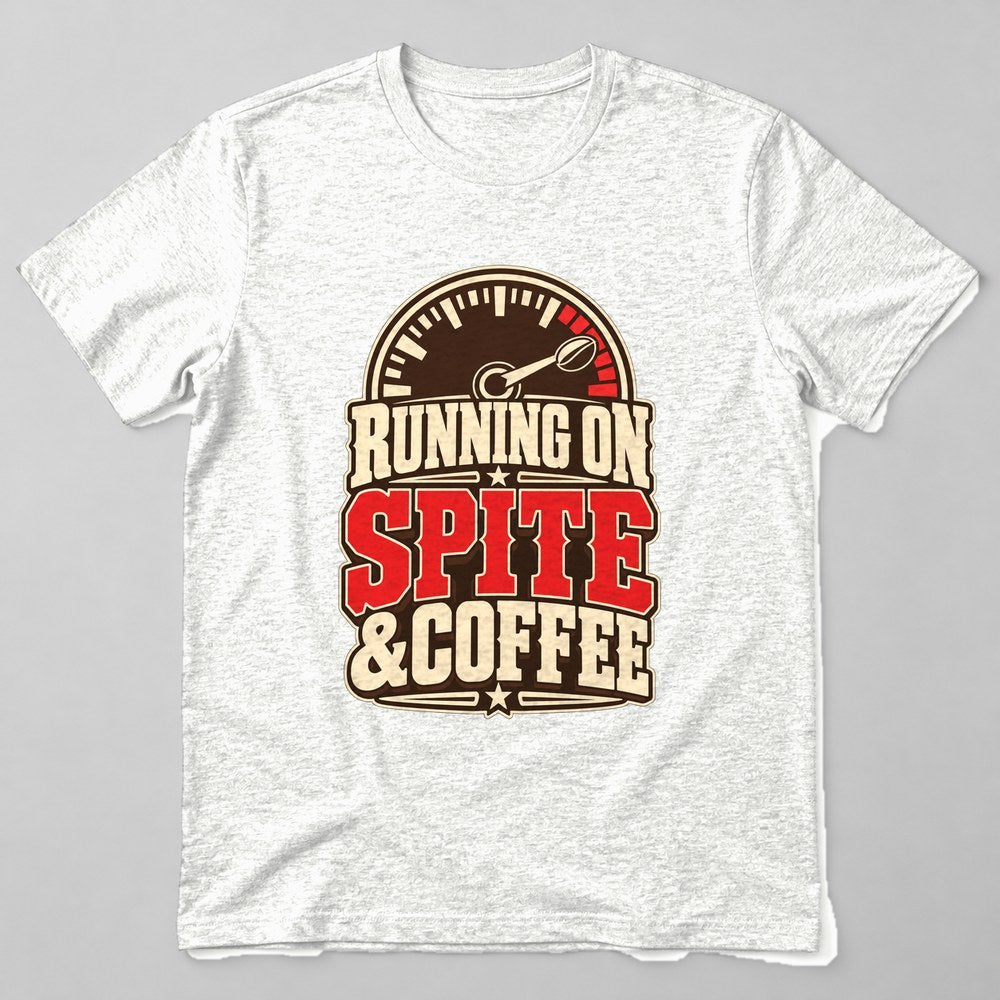 Running on Spite & Coffee T-Shirt in White