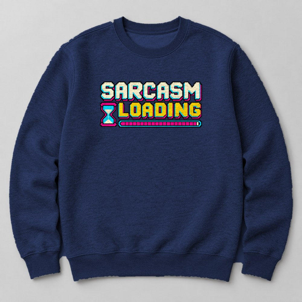 Sarcasm Loading Sweatshirt in Navy