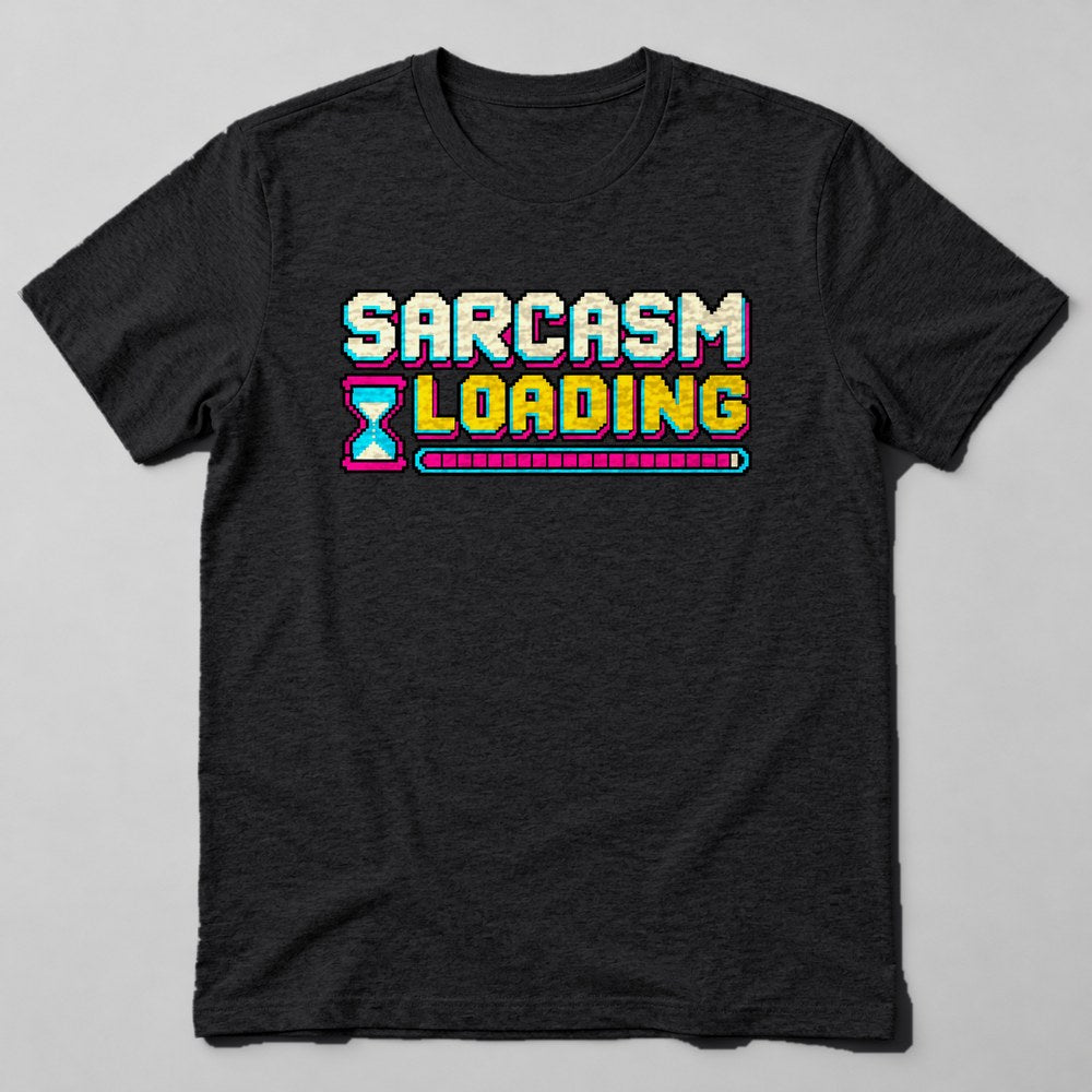 Sarcasm Loading T-Shirt in Black