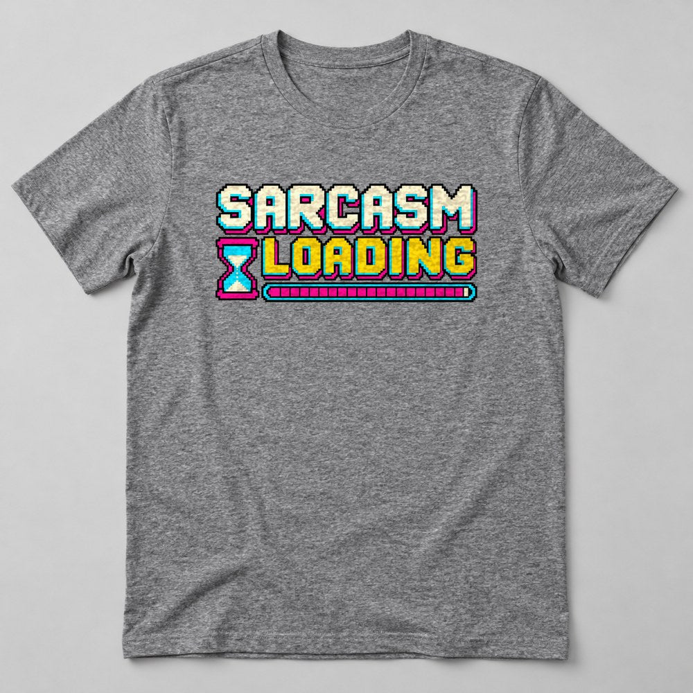 Sarcasm Loading T-Shirt in Heather Grey