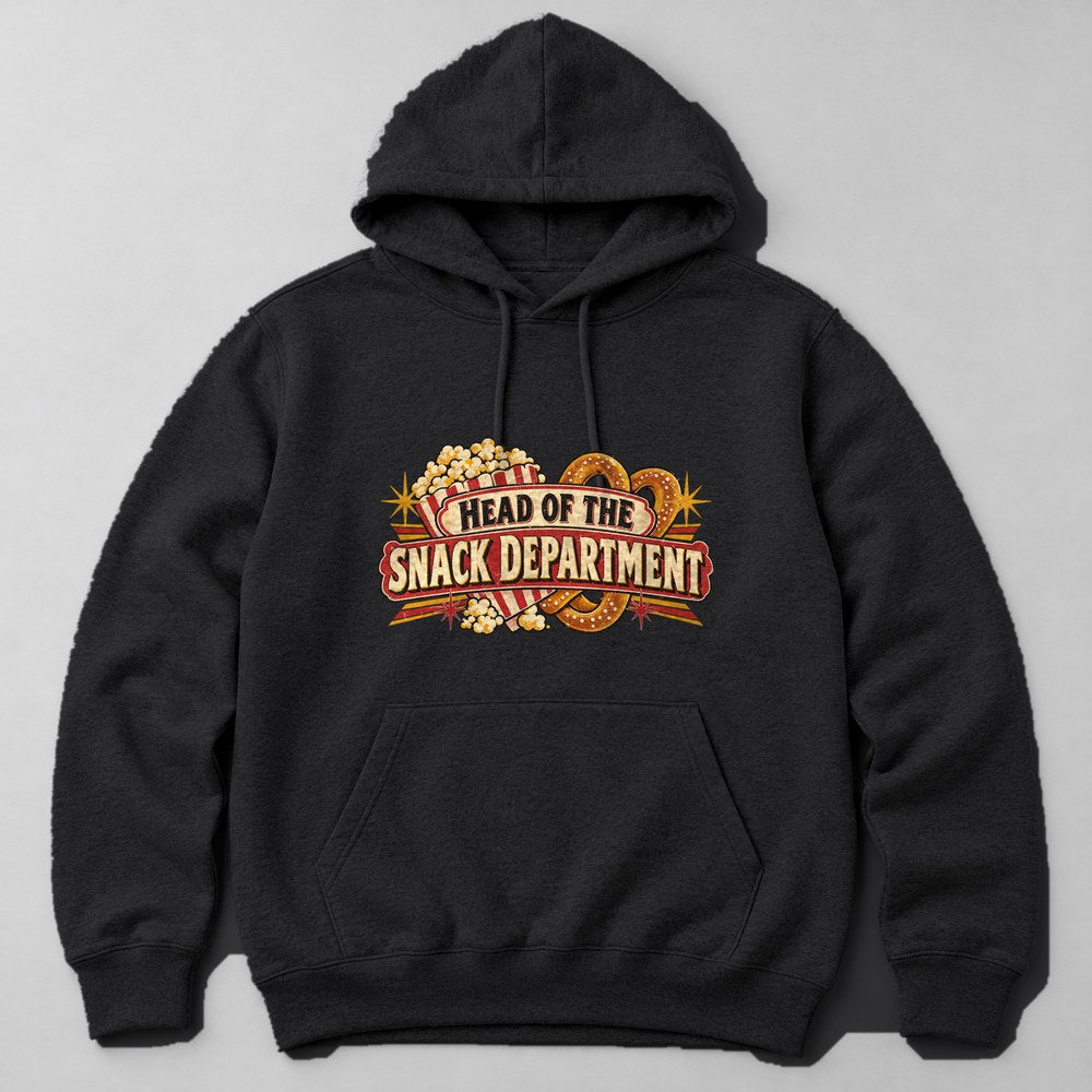 Head of the Snack Department Hoodie in Black