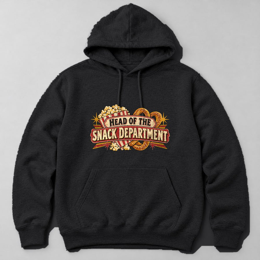 Head of the Snack Department Hoodie in Black