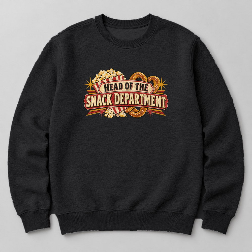 Head of the Snack Department Sweatshirt in Black
