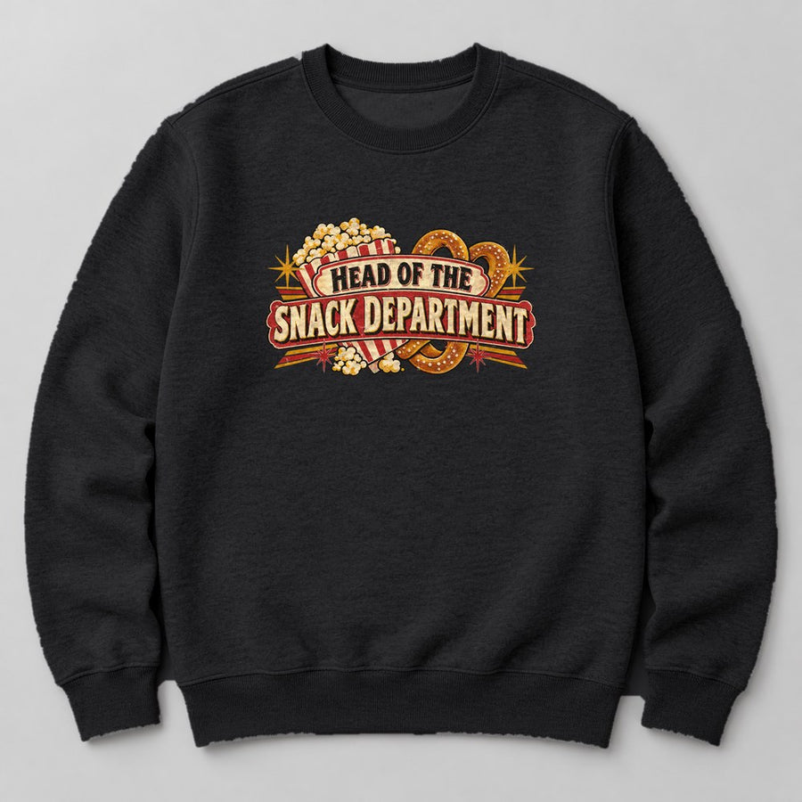 Head of the Snack Department Sweatshirt in Black