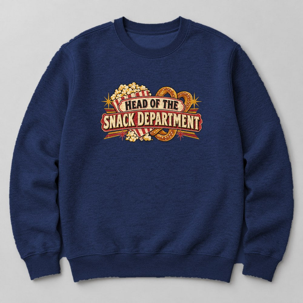 Head of the Snack Department Sweatshirt in Navy