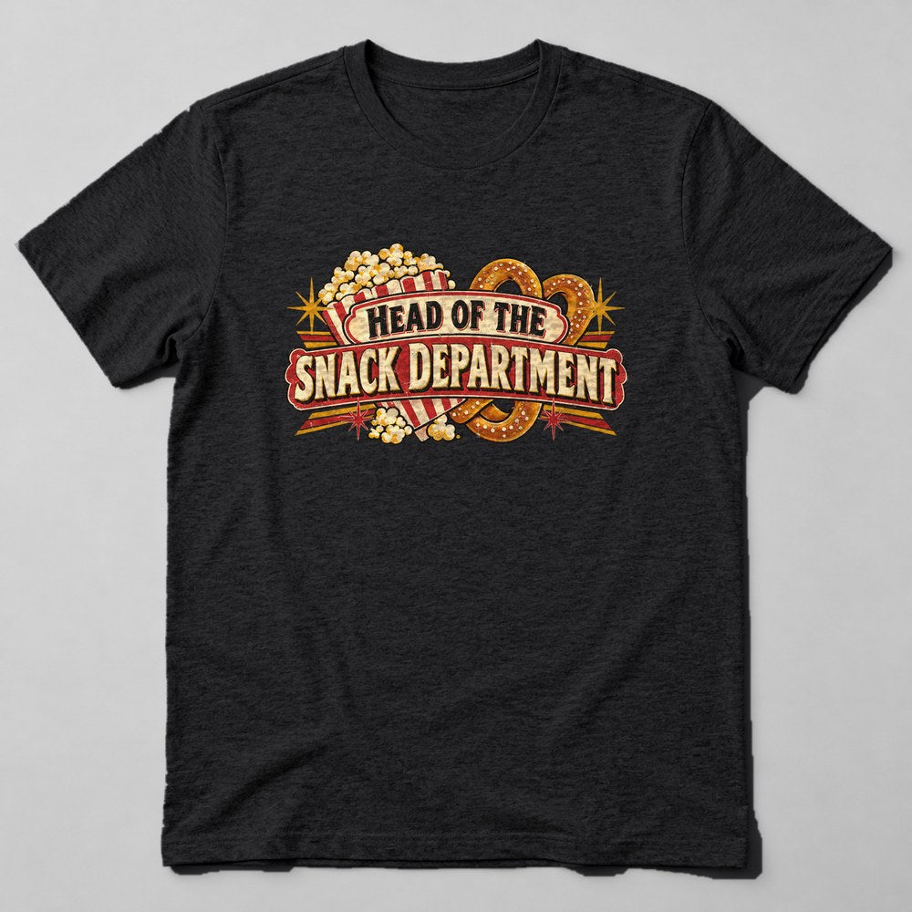 Head of the Snack Department T-Shirt in Black