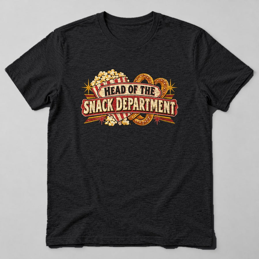 Head of the Snack Department T-Shirt in Black