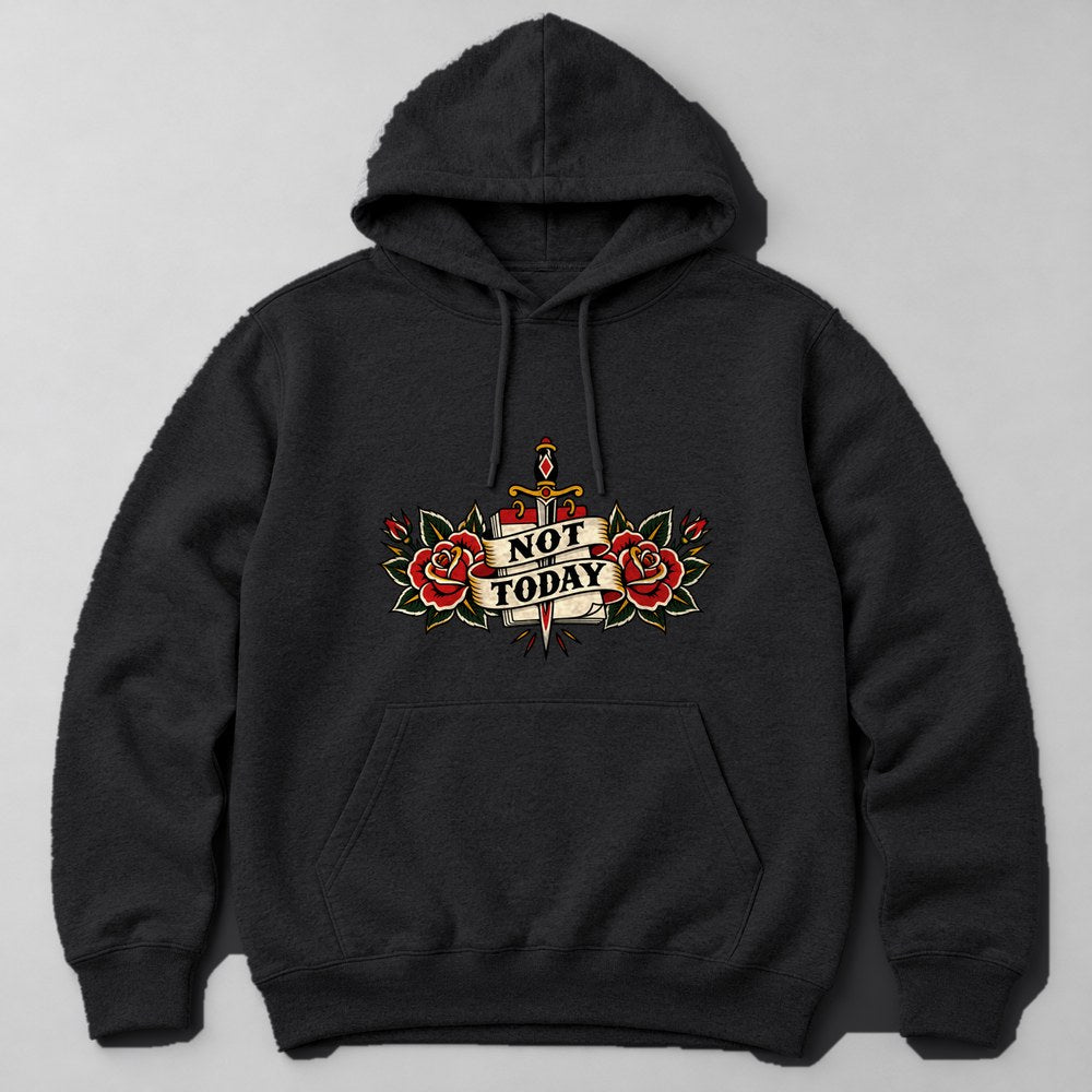 Not Today Hoodie in Black