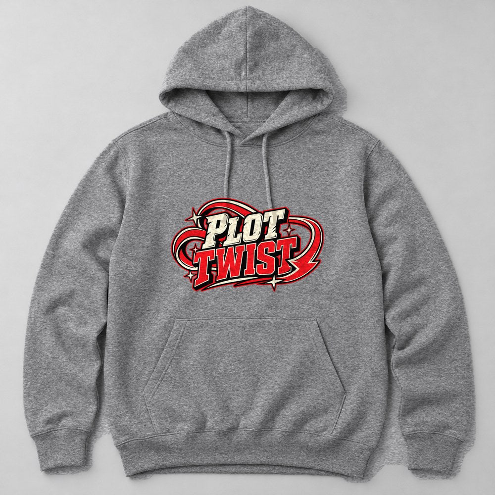 Plot Twist Hoodie in Heather Grey