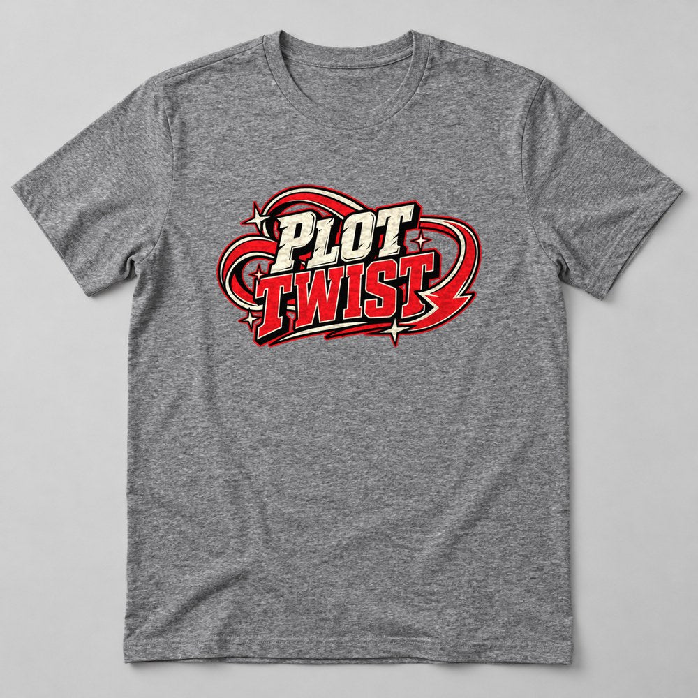 Plot Twist T-Shirt in Heather Grey