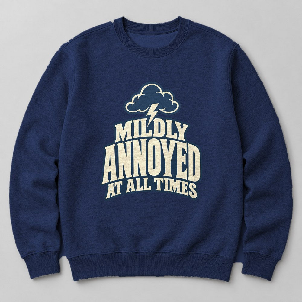 Mildly Annoyed at All Times Sweatshirt in Navy