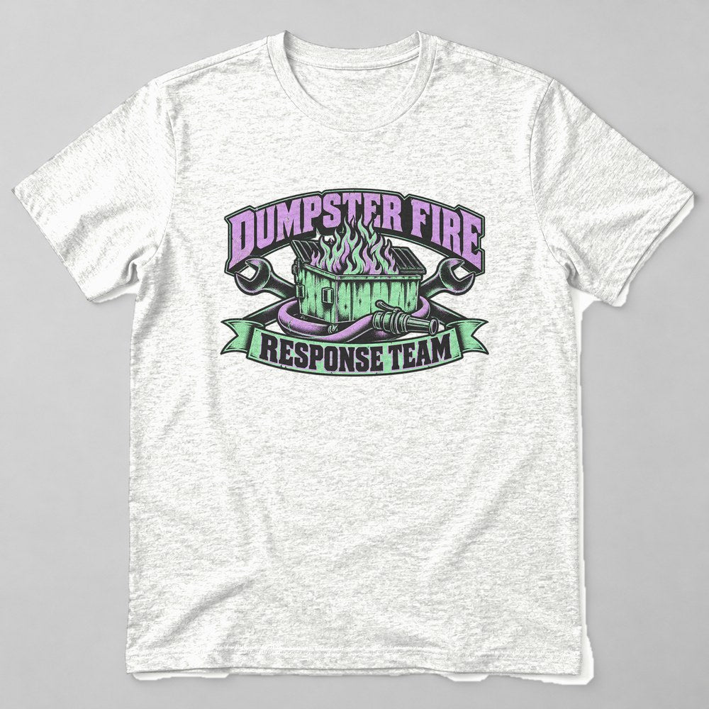 Dumpster Fire Response Team T-Shirt in White