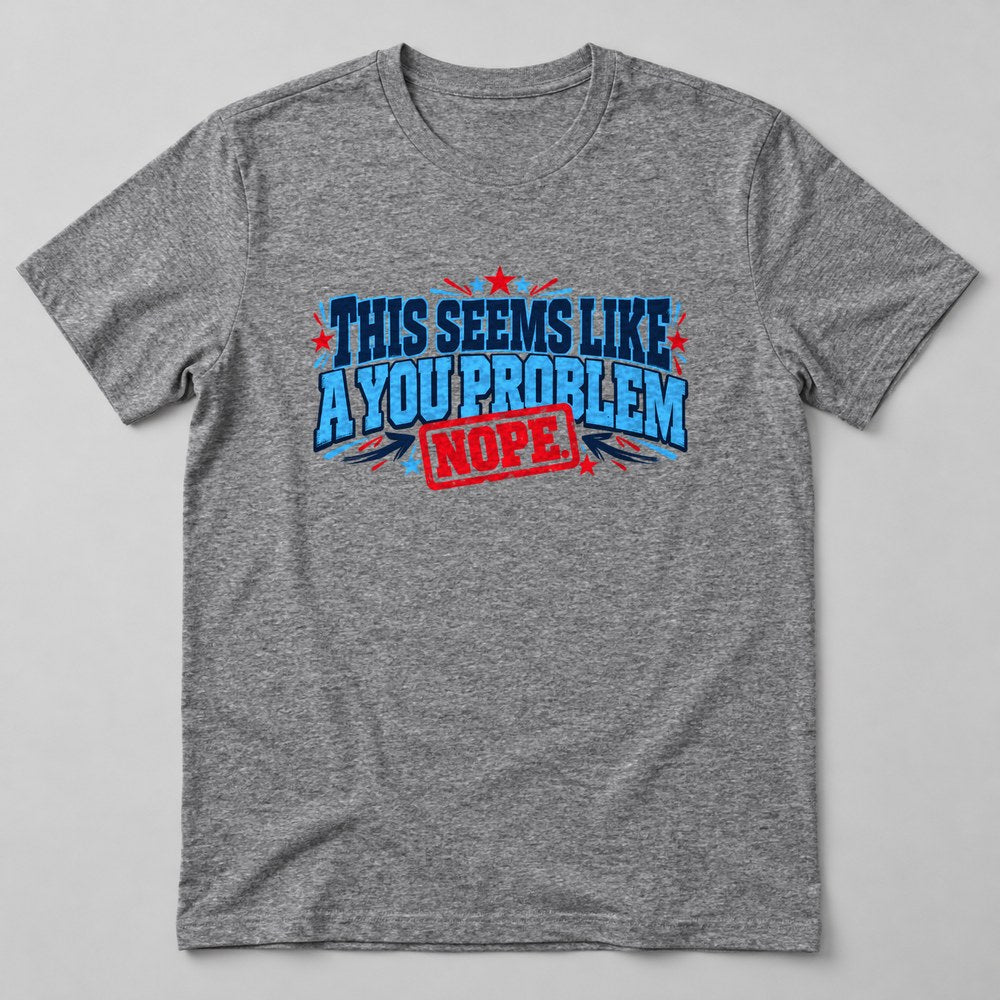 This Seems Like a You Problem T-Shirt in Heather Grey
