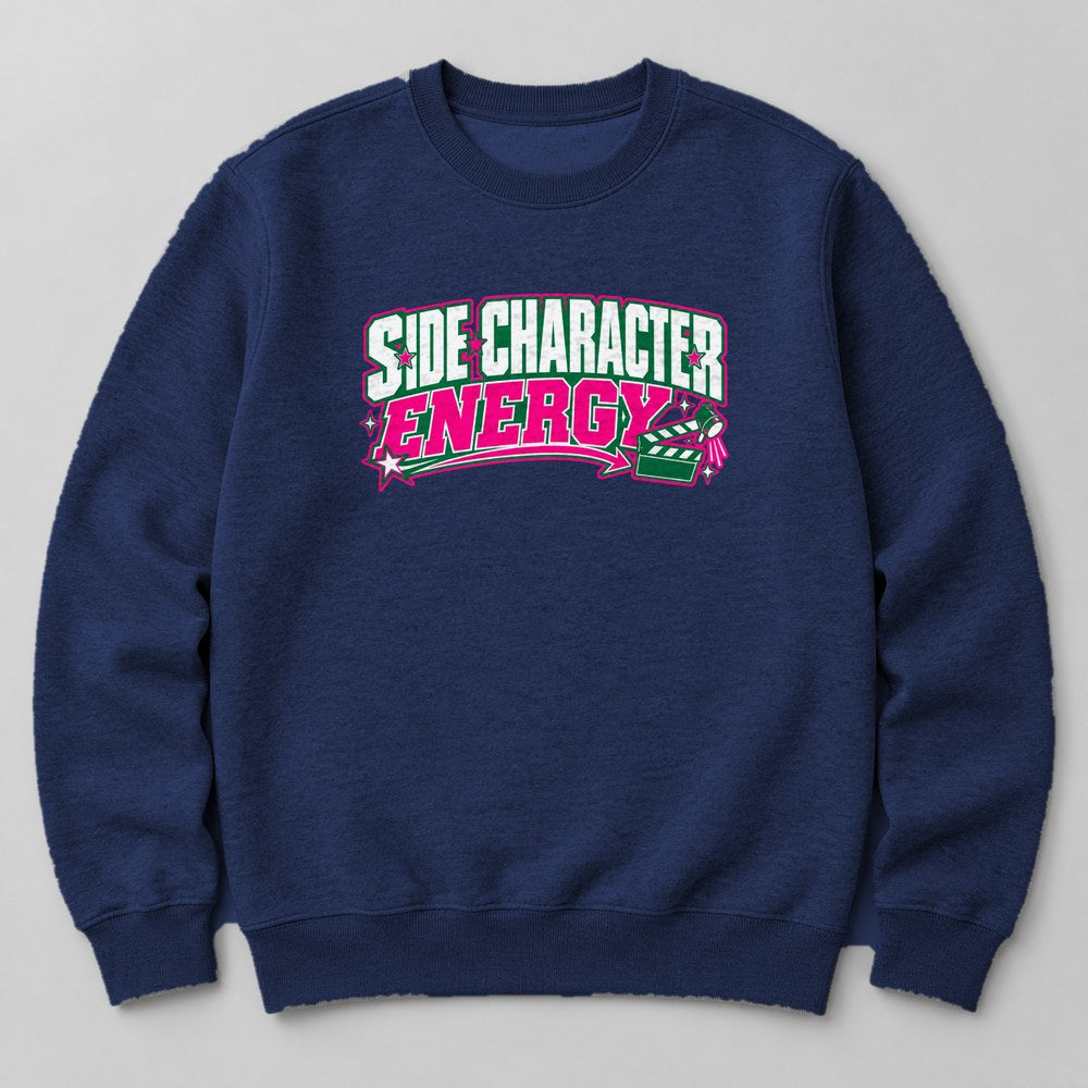 Side Character Energy Sweatshirt in Navy
