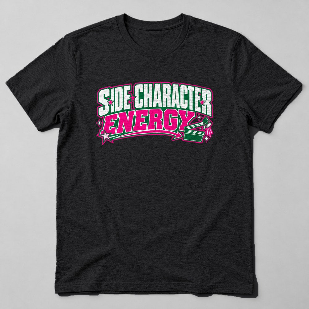 Side Character Energy T-Shirt in Black