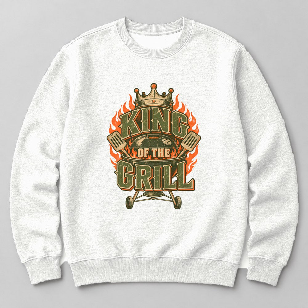 King of the Grill Sweatshirt in White