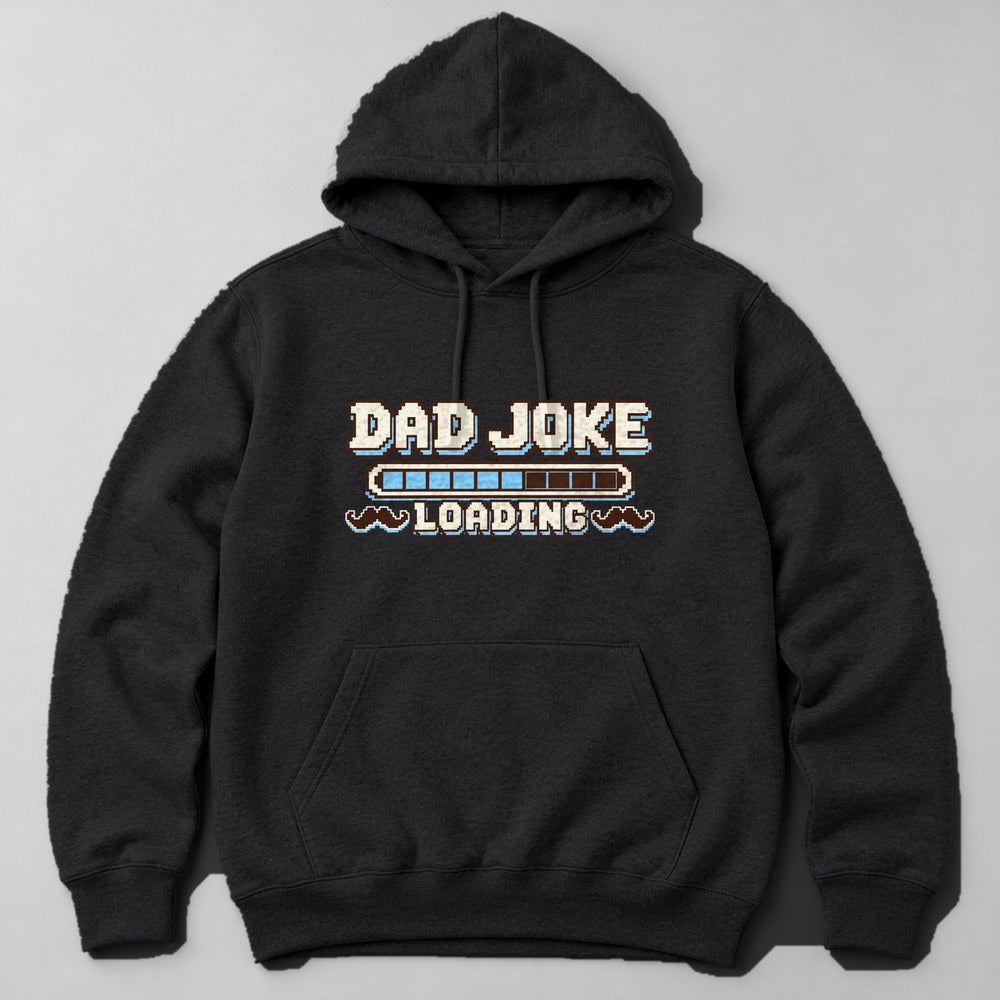 Dad Joke Loading Hoodie in Black