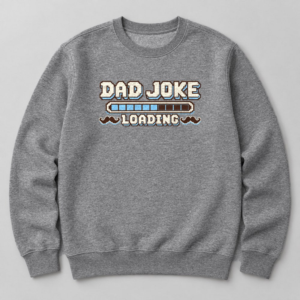Dad Joke Loading Sweatshirt in Heather Grey