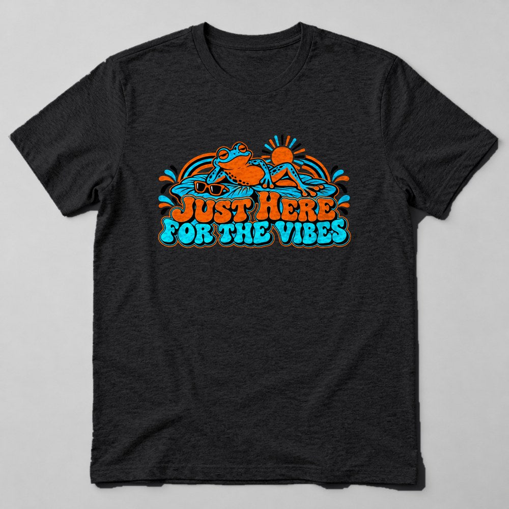 Just Here for the Vibes T-Shirt in Black