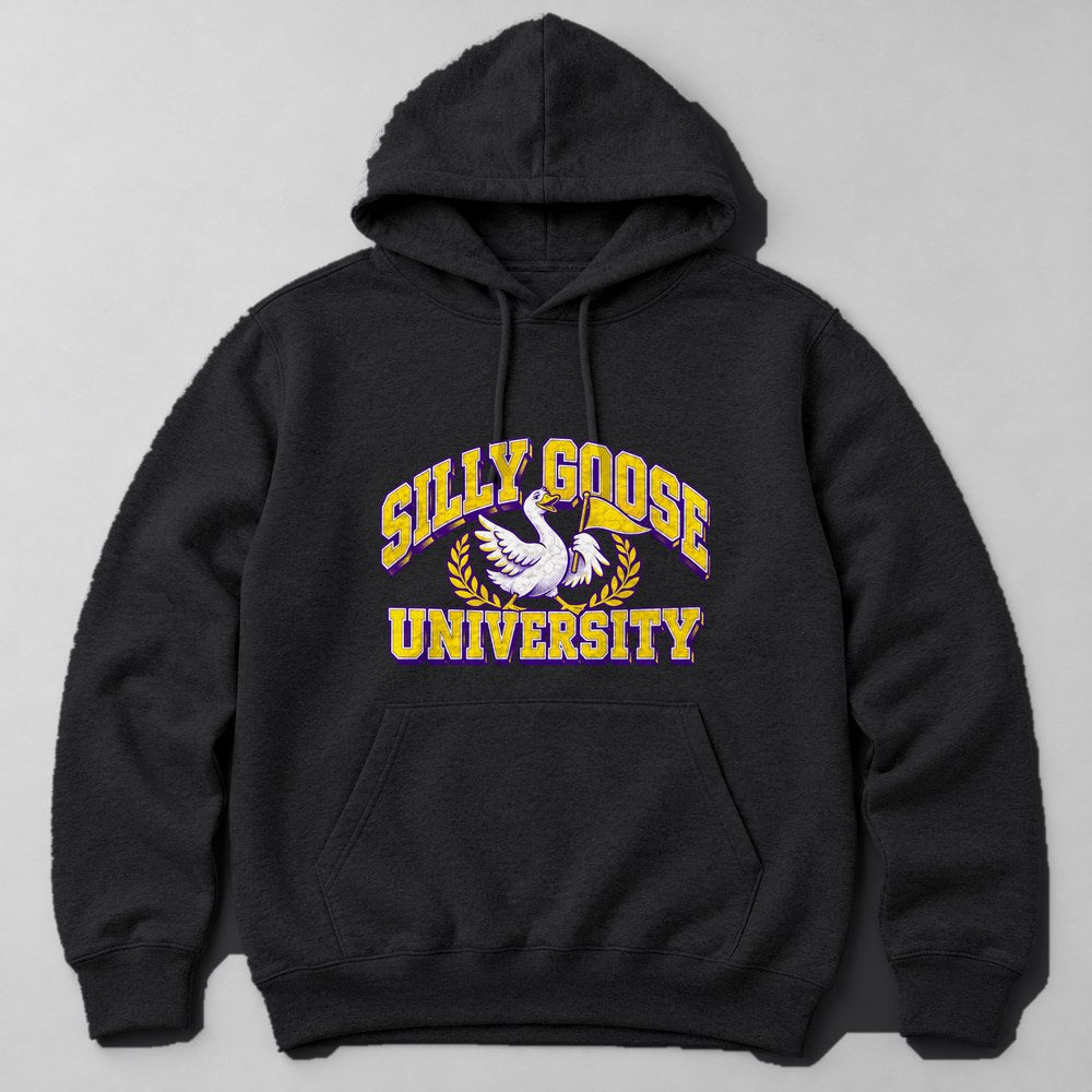 Silly Goose University Hoodie in Black