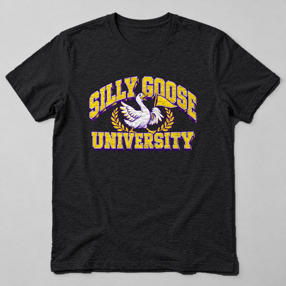 Silly Goose University T-Shirt in Black