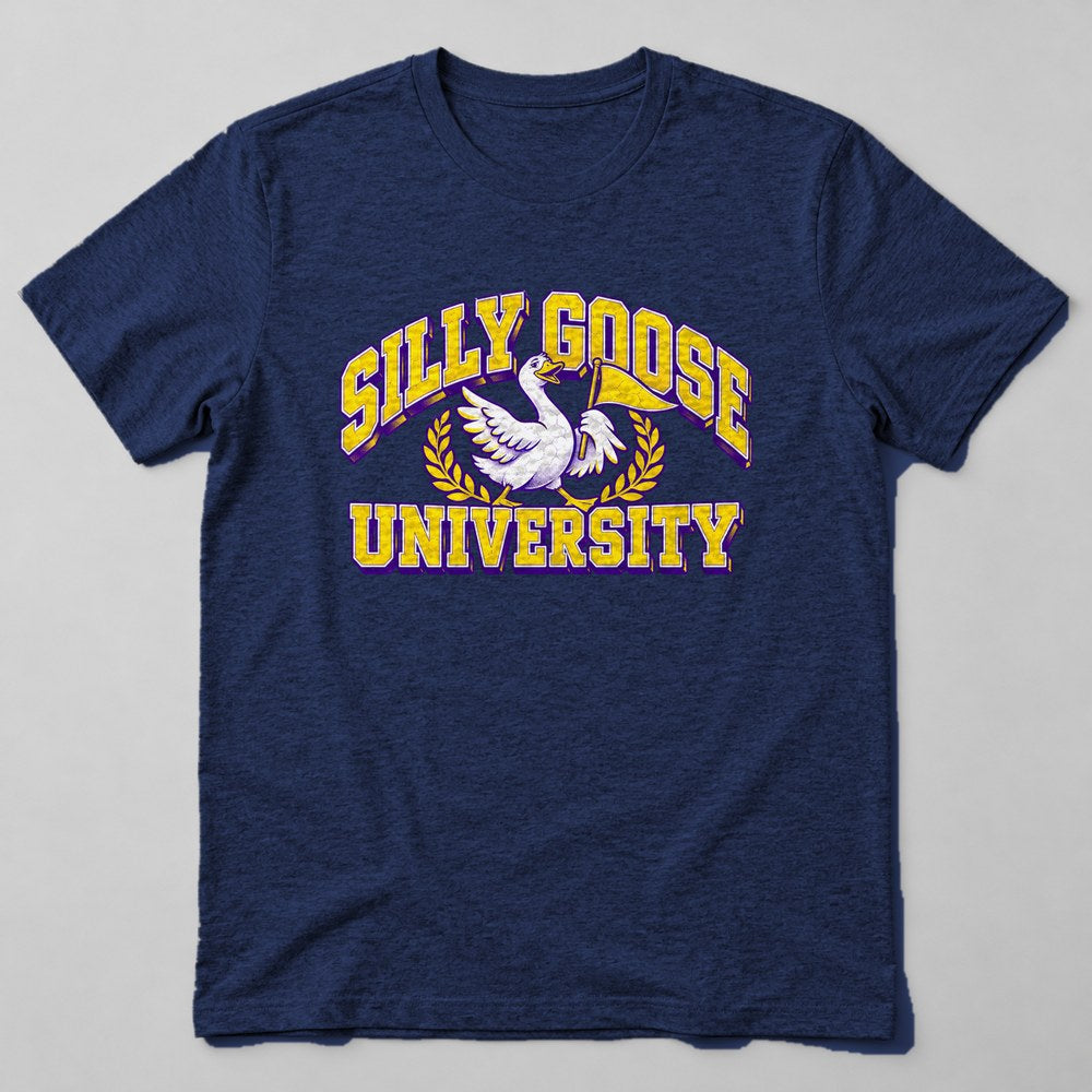 Silly Goose University T-Shirt in Navy