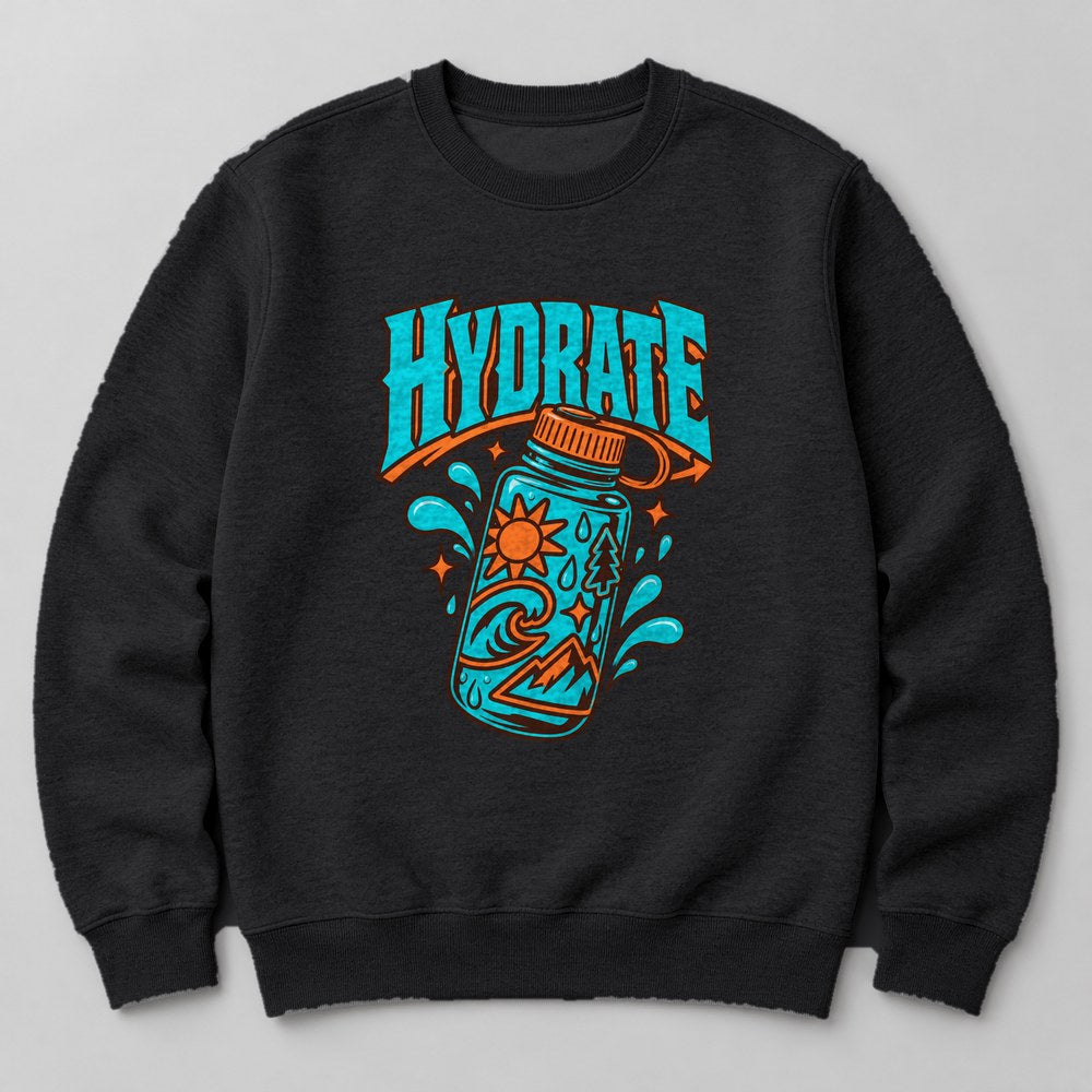 Hydrate Sweatshirt in Black