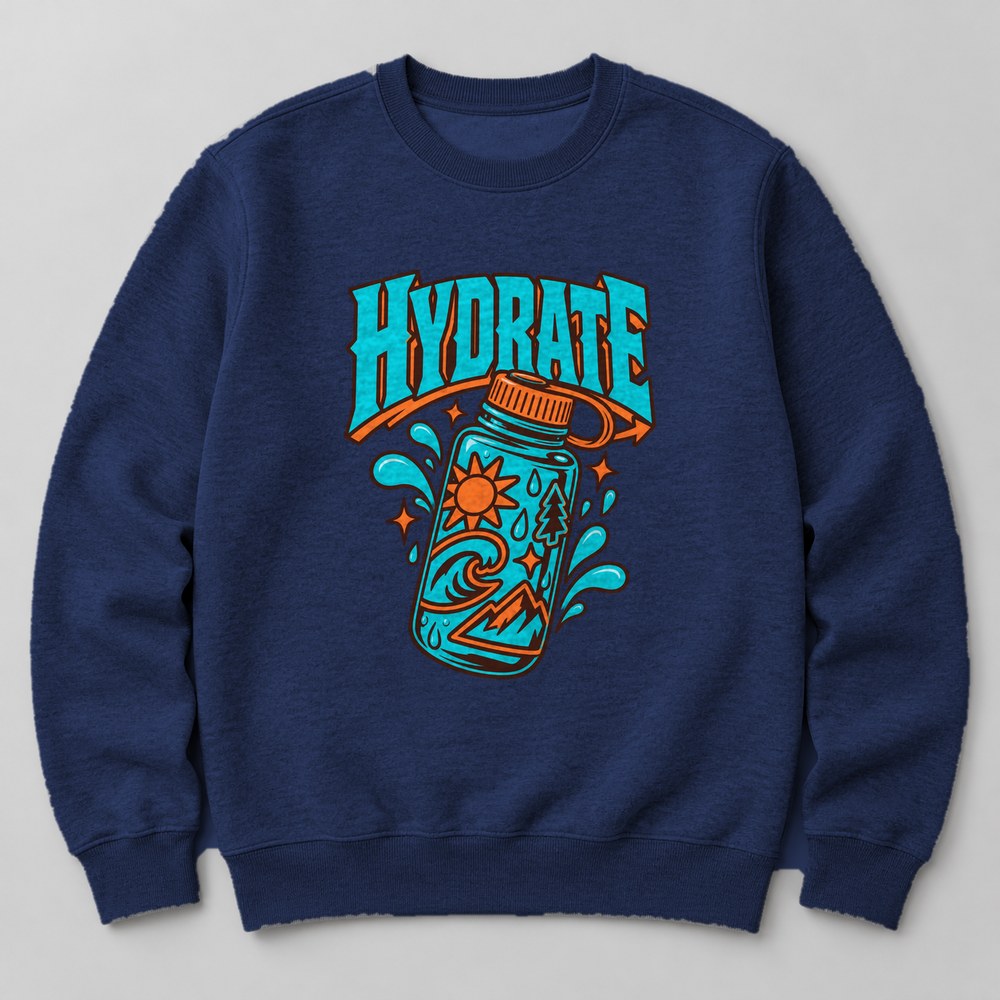 Hydrate Sweatshirt in Navy