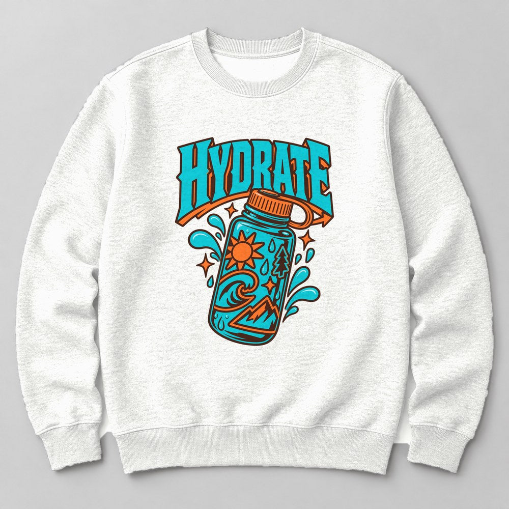 Hydrate Sweatshirt in White