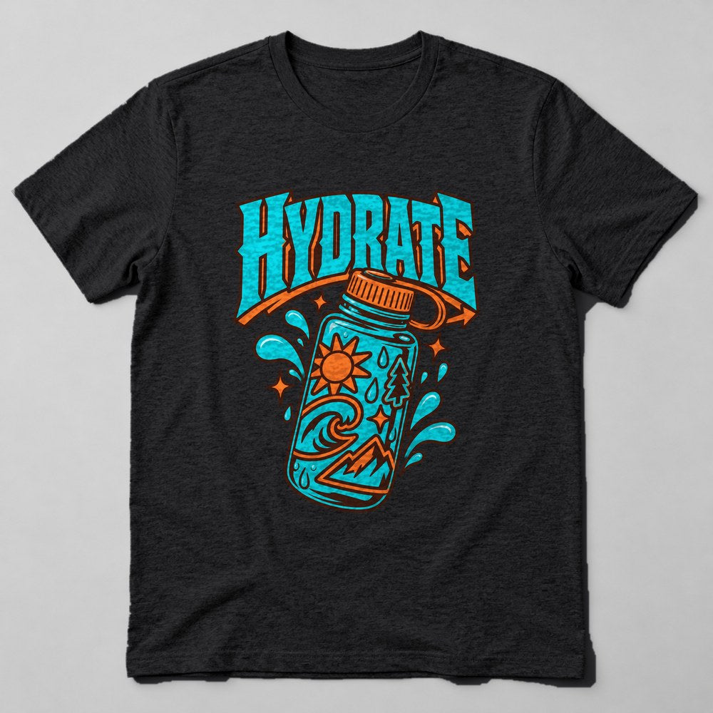 Hydrate T-Shirt in Black
