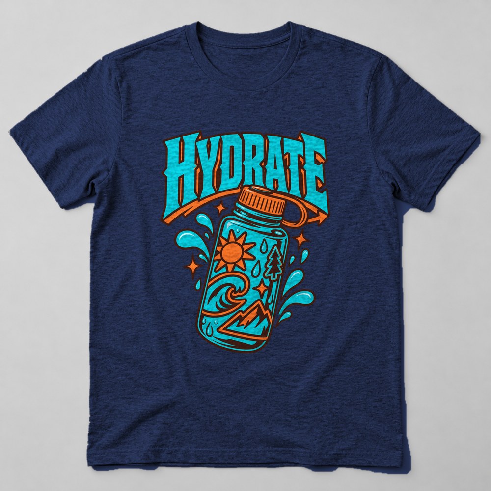 Hydrate T-Shirt in Navy