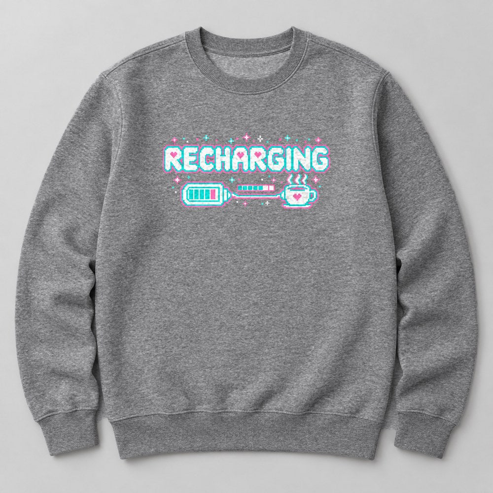 Recharging Sweatshirt in Heather Grey