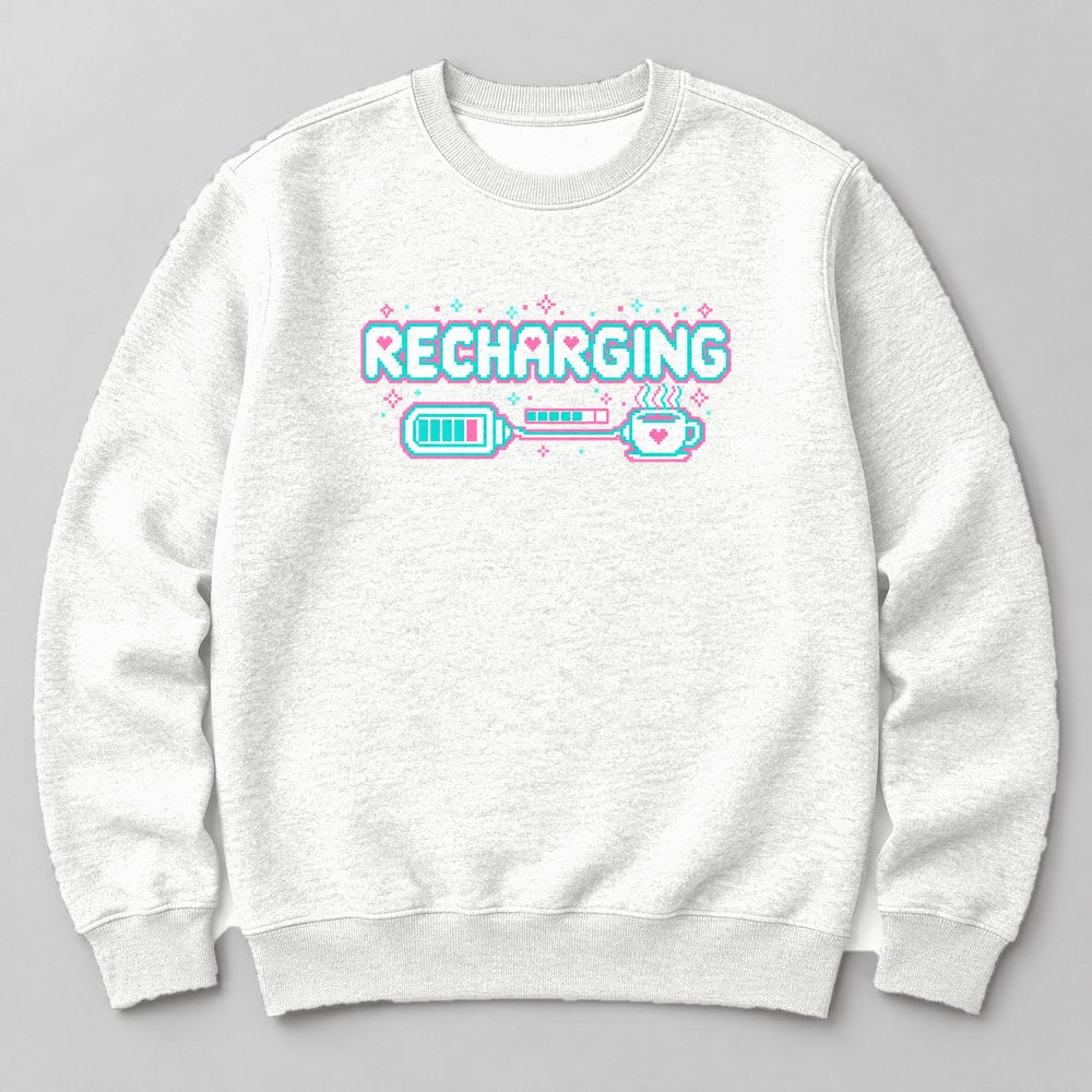 Recharging Sweatshirt in White