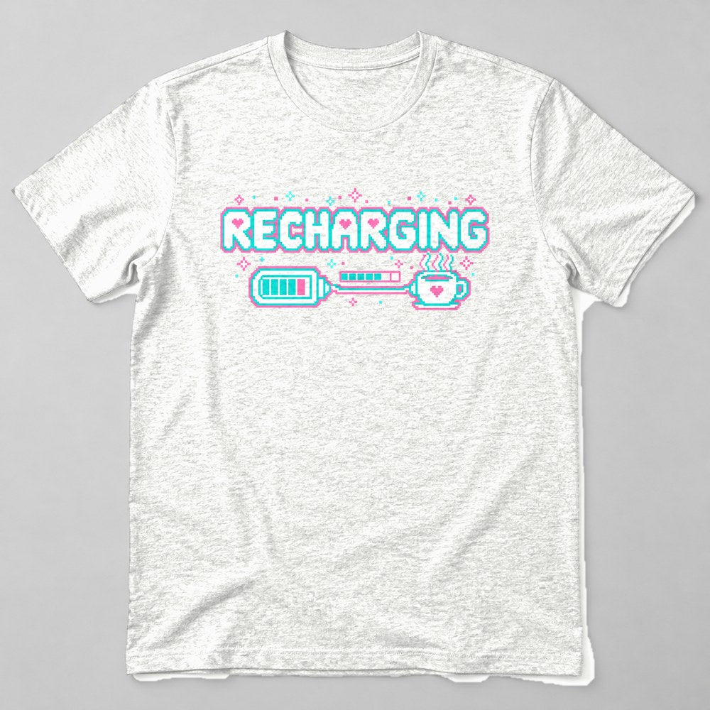 Recharging T-Shirt in White