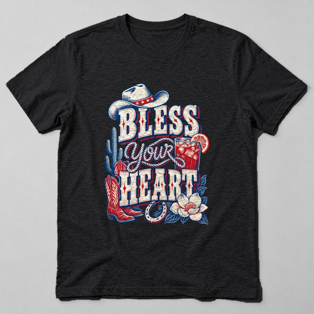 Bless Your Heart T-Shirt in Black