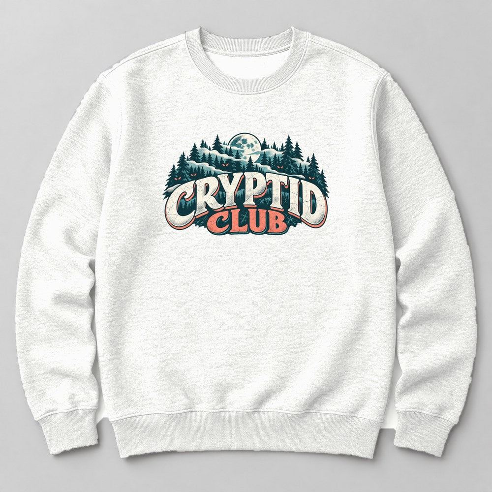 Cryptid Club Sweatshirt in White