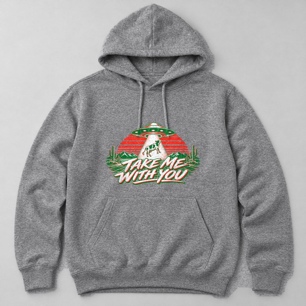 Take Me With You Hoodie in Heather Grey