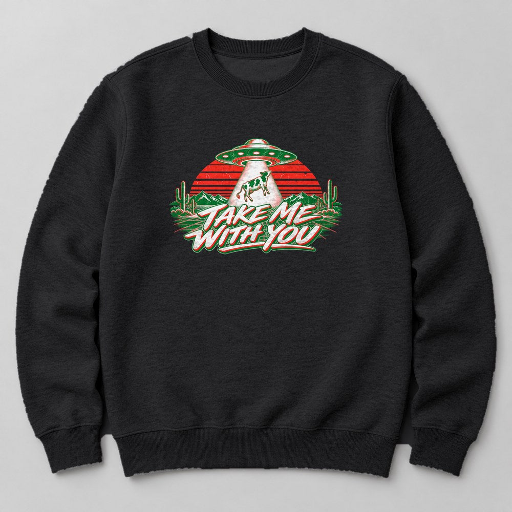 Take Me With You Sweatshirt in Black